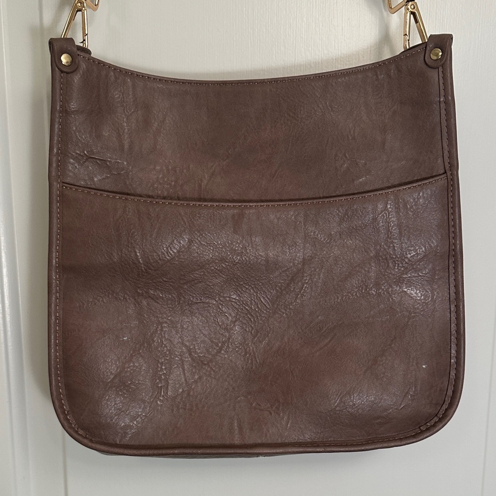 Classic Brown Leather Crossbody Bag